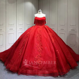 Lsmu145 Robes de Quinceañera Vertes, Robes de 15 Ans Rouges, Robes de Quinceañera Bleu Marine Jancember - Product Image 2