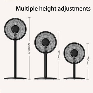 분리형 높이 조절 가능한 전기 수직 받침대 공기 순환 스탠딩 팬 - Product Image 6