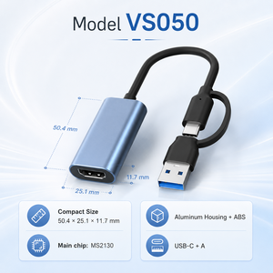 Carte de capture vidéo USB 3.0 HDMI 1080P60Hz 4K, entrée Type-C/A double port, Plug & Play pour diffusion en direct, caméra, Android, PC - Product Image 5
