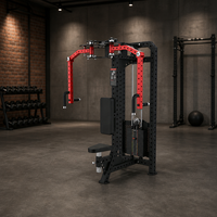 Machine de musculation professionnelle réglable pour press à la poitrine, exercices de détente dorsale et de détente pectorale, en acier robuste pour l'entraînement