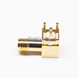 0-6Ghz 금도금 직각 RP-SMA 여성 관통 구멍 패널 마운트 솔더 SMA <span class=keywords><strong>RF</strong></span> 커넥터 안테나 베이스 - Product Image 4