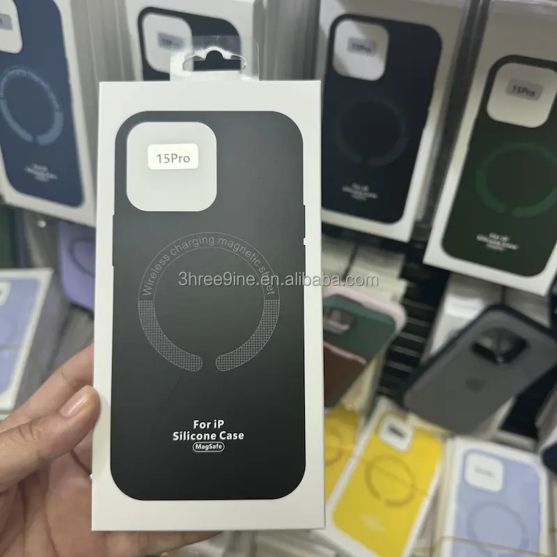 Hot Sale Wireless Charging Magnetic Cover Color Phone Case For Iphone 15 15 Pro Max 15Pro