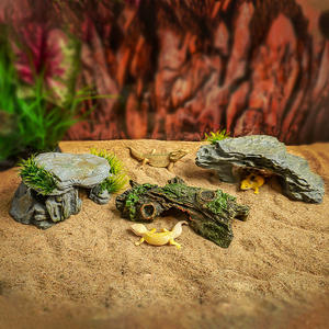 Plateforme de bain pour aquarium de <span class=keywords><strong>tortues</strong></span>, échelle d'escalade, pierre de bain, pente de <span class=keywords><strong>repos</strong></span>, aménagement paysager d'aquarium, cachette, grotte d'escalade pour animaux de compagnie, ornement - Product Image 3