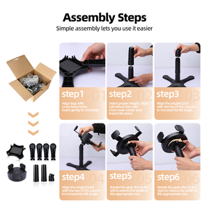 Soporte Portátil de Plástico Sólido para Cuenco de Perro al por Mayor, Ancho Ajustable, Se Adapta a Varios Tamaños de Cuenco, Antideslizante, Estable, <span class=keywords><strong>Alivio</strong></span> Cervical - Product Image 6