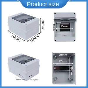 Equipo de distribución de energía para exteriores, resistente al agua, IP65, trifásico, caja de protección contra fugas vacía con protección contra el polvo - Product Image 3