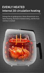 2024 New Air Fyrer 1400W 3.5L o 4.0L Quiet Eco Digital Portable Automatic Free Air Fryer <span class=keywords><strong>Sin</strong></span> aceite Fabricante libre de humo - Product Image 5