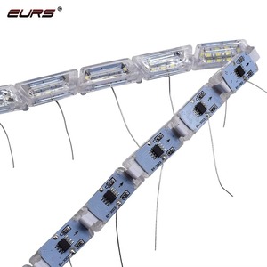 12V 16LED Retractable Crystal Eye DRL Dual Color White Amber Sequential Turn Signal Waterproof <strong>Daytime</strong> <strong>Running</strong> <strong>Light</strong> - Product Image 3