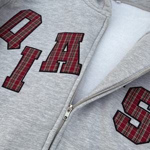 Sudadera con Capucha de Diseño OEM, Gruesa, con Hombros Caídos, Cierre de Cremallera, Estilo Urbano, Felpa Técnica, Bordado, Talla Grande - Product Image 4