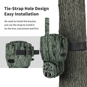 Fotocamera da Caccia PTZ 4G LTE con Visione Notturna 940nm Senza Luce Visibile, Fotocamera Wireless con SIM per Caccia, Mimetica Verde con Pannello Solare - Product Image 4