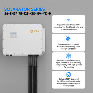 Sistema Solar Híbrido Comercial Todo en Uno de 100kW 125kW Trifásico de Alto Voltaje con Almacenamiento de Energía Grado IP66 - Product Image 4
