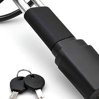 Verrou de volant universel en acier, câble antivol, verrouillage par câble métallique avec 2 clés pour voiture, SUV, camion
