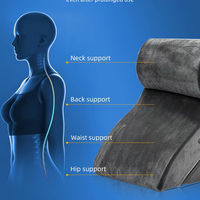 Coussin orthopédique en mousse haute densité pour tête de lit, lecture, soutien du dos et soulagement des douleurs aux jambes, pour le lit ou la position assise
