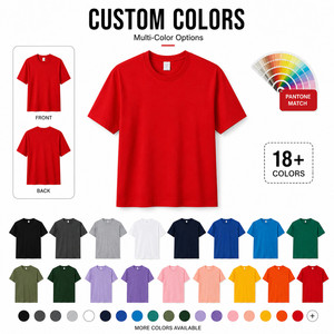Camiseta de Hombre Personalizada con Logotipo, 220G, 100% Algodón Peinado, Cuello Redondo Clásico, Venta al Por Mayor, Tallas S-4XL, Color Carmesí - Product Image 3