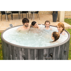 Spa de jardin OHO, spa extérieur à bulles d'air et <span class=keywords><strong>jacuzzi</strong></span> gonflable rond intérieur, spa <span class=keywords><strong>pour</strong></span> 2 à 4 personnes - Product Image 4