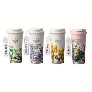 แก้วกาแฟสุญญากาศสแตนเลสขนาด 20 ออนซ์ ป้องกันการหก พร้อมหูจับ เก็บอุณหภูมิได้ทั้งร้อนและเย็น - Product Image 2