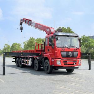 Grue télescopique hydraulique montée sur camion Dongfeng de 14 tonnes avec cabine complète pour le levage et le transport de charges lourdes - Product Image 3