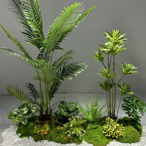 Plantas Artificiales de Malla Simulada, Decoración de Paisajes, Bonting, Árboles Artificiales Grandes para Interiores, Escaleras, Ventanas y Patios - Product Image 3