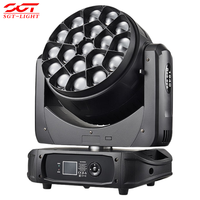 Foco móvil profesional de 19 piezas y 40W con LED Bee Eye, luz de lavado 2800K-8500K CTO 17/21/25/37 canales para uso en teatro, estudio de TV y proyectos de espectáculos