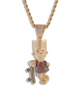 Colgante Personalizado con Forma de Letra de Dibujos Animados Estilo Hip Hop, con Incrustaciones de Moissanita VVS Color D, Plata de Ley 925 Chapada en Oro, Certificado GRA, Regalo - Product Image 4