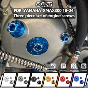 เหมาะสำหรับยามาฮ่า XMAX300 รุ่นปี 18-24 ชุดสกรูตกแต่งเครื่องยนต์ สกรูป้องกันการโจรกรรม ฝาครอบมอเตอร์แม่เหล็ก - Product Image 1