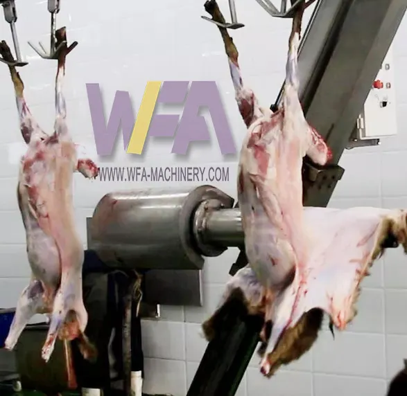WFA כבשים המטבחיים ציוד עור להסיר מכונה קילוף מכונה עבור עיזים שחיטה המטבחיים קו מחיר
