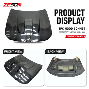 Capó Ventilado Estilo N de Fibra de Carbono Seca ZESON para <span class=keywords><strong>BMW</strong></span> Serie 4 G22 G23 G26 M440i 430i 2021+ - Product Image 3