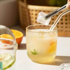 Copo de Vidro Borossilicato Fofo com Canudo - Copo Portátil para Boba, Suco e Café, Transparente, para Uso Doméstico, Resistente à Temperatura - Product Image 4