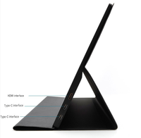 Moniteur portable IPS de 15,6 pouces avec étui de protection, écran portable FHD compatible avec Switch comme écran secondaire externe