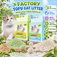 Litière pour chat en tofu biodégradable et écologique, tendance, 2,5 kg, contrôle des odeurs, pour chats et animaleries