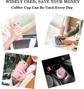 Bouteille d'eau intelligente à LED avec logo personnalisé, 510 ml 380 ml, tasse de voyage isotherme, gourde à double paroi en acier inoxydable pour café - Product Image 6