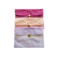 Sac de rangement en tulle transparent avec fermeture à boucle, pour foulards, vêtements Cheongsam, sac cadeau à rabat, en stock