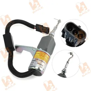 Solénoïde d'arrêt de carburant 4942879 24V adapté pour Cummins 6BT 6BTA 5.9L 4BT 4BTA moteur 5295567 solénoïde d'arrêt