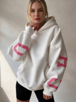 Ensemble sweat-shirt personnalisé pour femme, coupe décontractée, en molleton de coton épais, style oversize