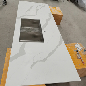 ODM/OEM TMZ Diseño Moderno 5033 Losa Grande de Cuarzo Ondulado Impermeable para Encimeras de Cocina de Hotel - Product Image 5