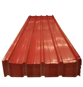 China supplier zinc coated colorful roofing steel corrugated sheet metal roofing for sale