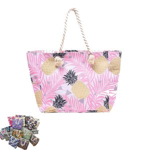 Bolsos Tote Bohemios de un Solo Hombro de 45*40*11cm, Bolsos de Lona con Estampado Floral Retro, Gran Capacidad, Portátiles, en Stock - Product Image 1