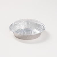 Vente en gros de plateaux ronds en aluminium avec couvercle de 6/7/8/9/12 pouces, contenants jetables robustes pour emporter, plateau alimentaire, plateau à pizza