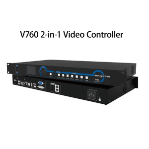 Procesador de Video LED RGB a Todo Color Novastar V760, Equipo de Publicidad Interior, Controlador de Pantalla Metálico 2 en 1, 1920x1080, <span class=keywords><strong>Control</strong></span> Remoto - Product Image 1