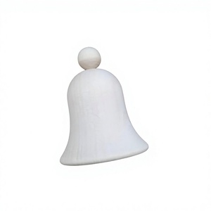 Ornement de cloche en bois rond, design traditionnel, Noël, pour la décoration de la maison, utilisation sur table, 1 pièce - Product Image 2
