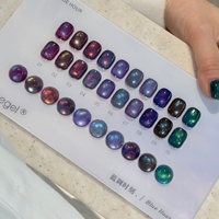Vernis à ongles UV Suuseegel 10 couleurs effet œil de chat lune, longue tenue, pierres précieuses bleues, pour salon de manucure