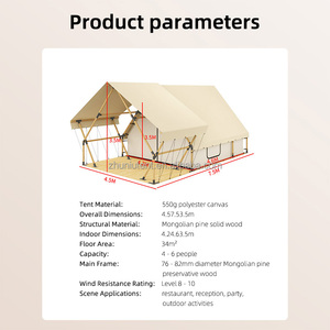 Fabricants de tentes pour hôtels et maisons d'hôtes, personnalisation de manoirs de vacances et de loisirs pour <span class=keywords><strong>le</strong></span> camping en plein air, tente en forme de W - Product Image 6