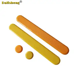 plastic TPU ABS tactile indicator strip stud paving tile linear bar self adhesive polyurethane yellow gray black