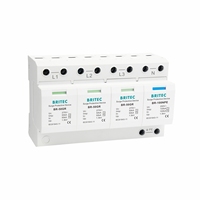 Protector contra Sobretensiones BR-50GR 1+1, Dispositivo de Protección contra Rayos de 50kA Tipo 1, Protector de Picos de Tensión de 50kA, Monofásico