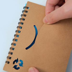 Personalized Spiral <b>Notes</b> Flag Kraft Paper Mini Small Notebook Custom Notepads With Pen <b>Sticky</b> <b>Note</b> - Product Image 3