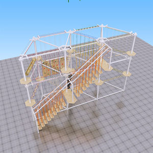 アウトドアチャレンジタワーアドベンチャーパークロープクライミング用品ハイロープコース遊び場 - Product Image 2