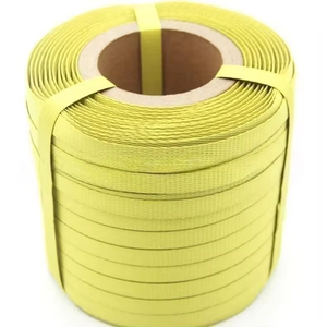 Màu vàng đóng gói dây đai Hướng dẫn sử dụng PP đóng đai CuộN <span class=keywords><strong>Pallet</strong></span> vành đai Đóng gói hộp đóng gói cuộn bao bì Dây đeo nhựa - Product Image 1