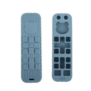 Mordedor de silicona de grado alimenticio para bebés, molde privado, resistente al desgaste, juguete para morder, cuidado de las encías, negro, azul, rosa - Product Image 4