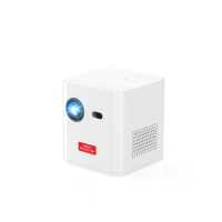 Proyector Inteligente WiFi Android de Doble Banda, Proyector de Video Pico para Cine en Casa 3D, Mini Proyector Portátil LED DLP 4K