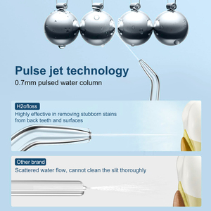 H2ofloss 5 chế độ IPX7 không thấm nước không dây nước Flosser di động bằng miệng Irrigator thông minh mạnh mẽ có thể tháo rời nha khoa xỉa - Product Image 2