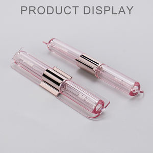 Conteneur pour fard à paupières et eye-liner 2-en-1 double face en PETG avec brosse en silicone et capuchon à vis, impression sérigraphique personnalisée du logo OEM - Product Image 1